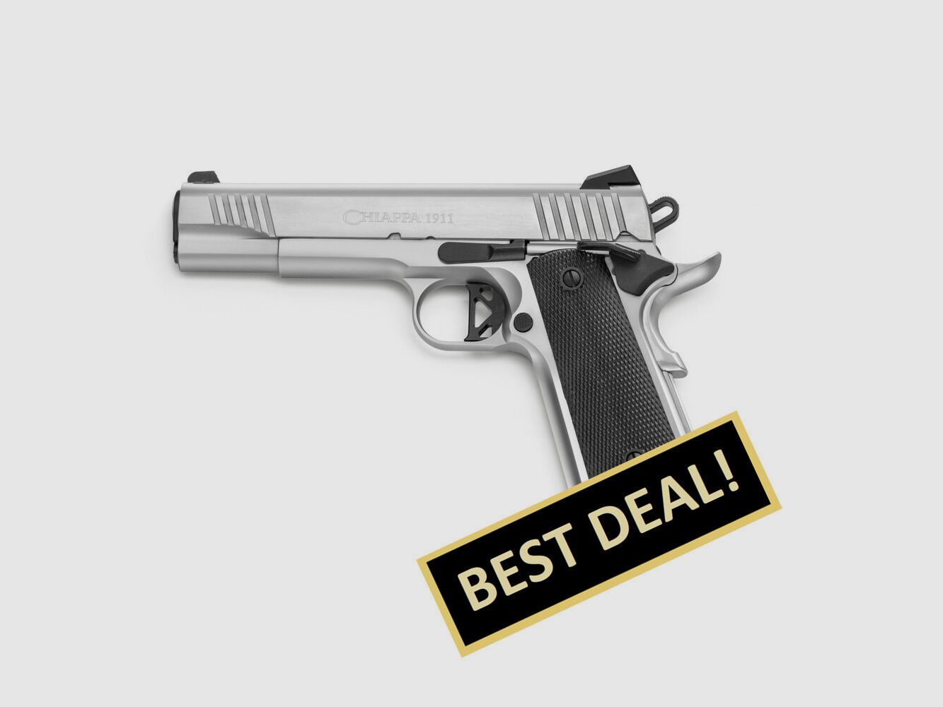 Chiappa 1911 Superior - Chrome 5 Zoll (5") 9mm Luger Fiber Optic