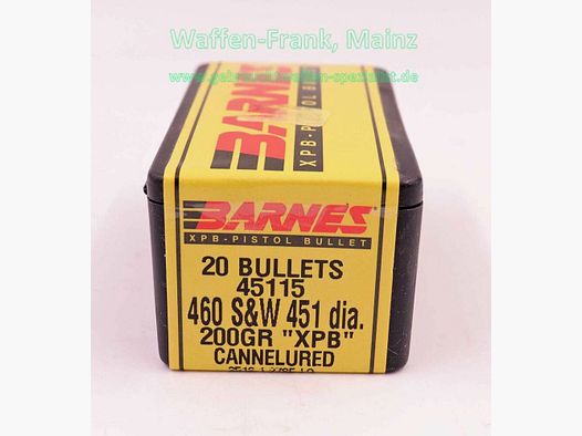 Barnes Bullets FFW-Geschosse .460 S&W (.451)