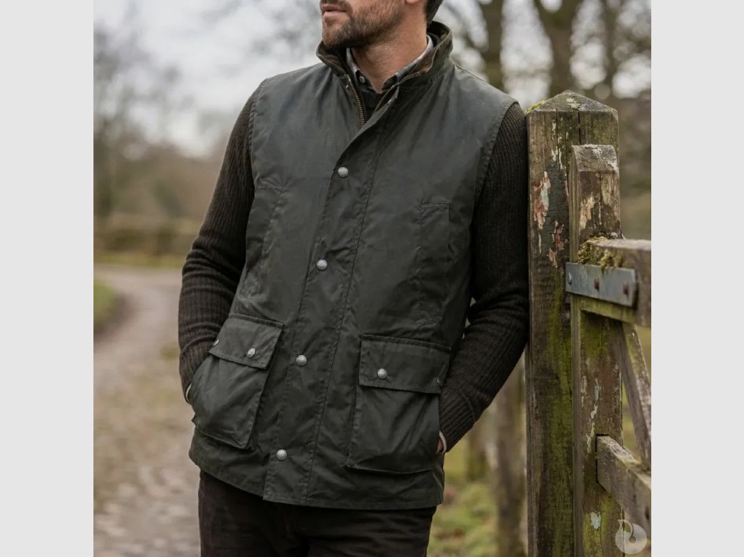 Winchester Gilet Grün - Wachskot 4 Taschen, Bild 5 von 14