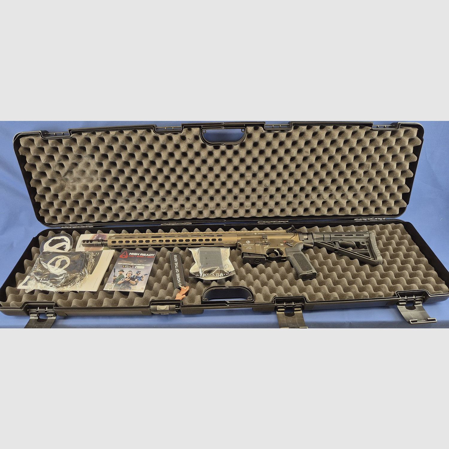SETANGEBOT EXTREM AKTION!!!! Schmeisser AR15 Dynamic L Bronze, Kal.223Rem. LL:16,75″ mit BURRIS Zielfernrohr SET RT-6 1-6×24 Combo, Absehen Ballistic AR, Bild 3 von 4