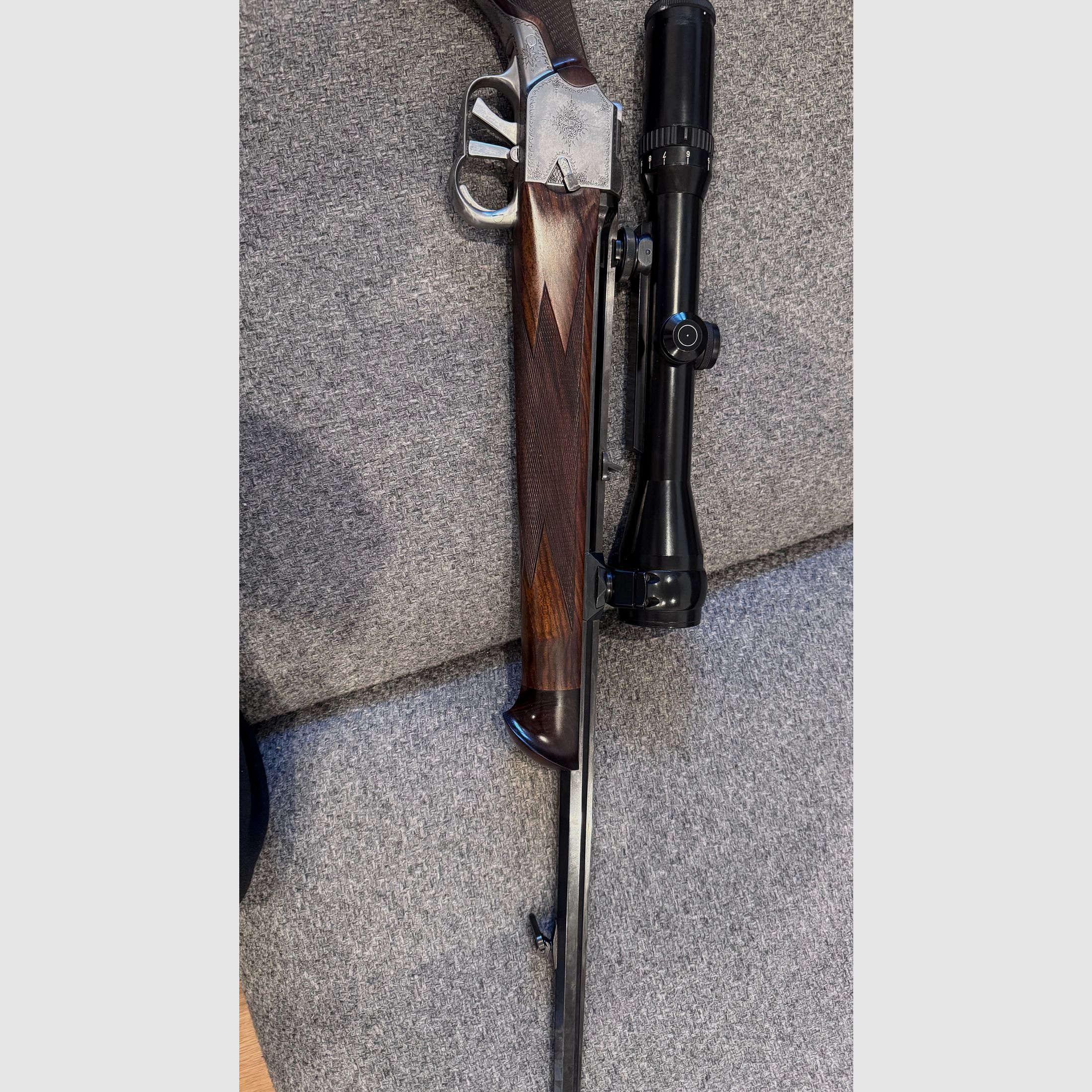 Fucile da caccia esclusivo di Furtschegger (Kufstein) – rara carabina sorella in calibro 6,5x65R