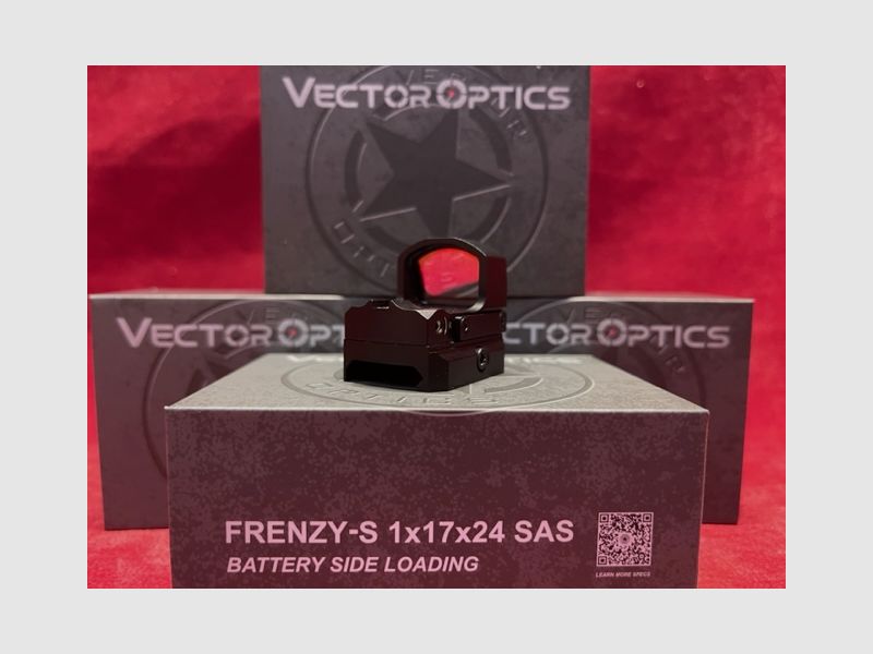VECTOR OPTICS ROTPUNKTVISIER FRENZY-S 1X17X24 SAS 3MOA BATTERIE SEITENLADUNG, Bild 3 von 3