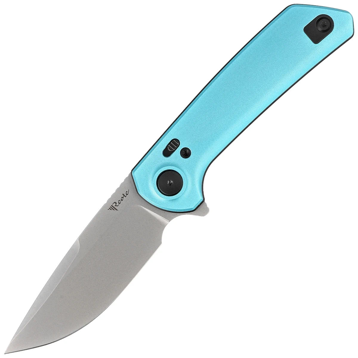 Folding knife Reate PL-XF-A-8 Blue Aluminium, Stonewashed Nitro-V
