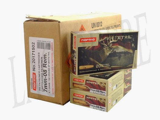 NORMA WHITETAIL SP 150 GRS (PATRONE MIT GESCHOSS)