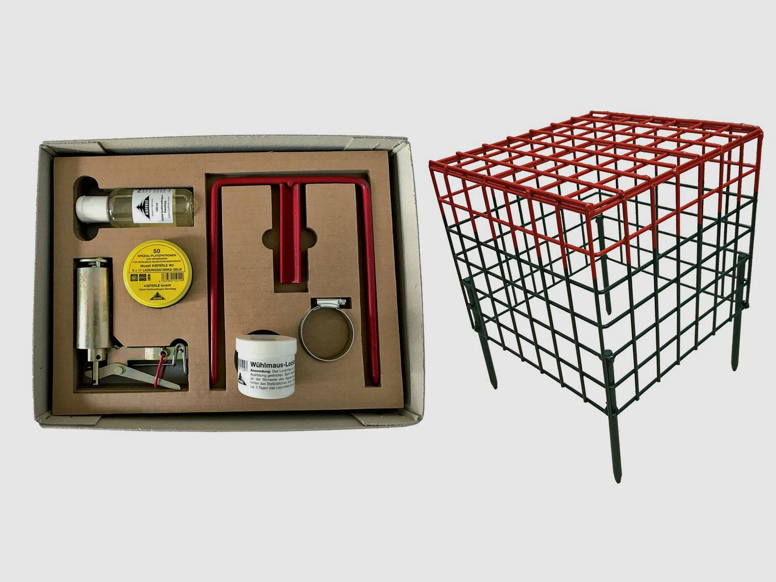Conjunto completo de trampa para ratones de campo W2 con cesta de seguridad