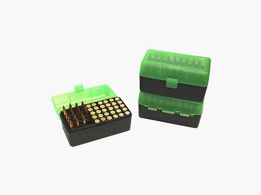 MTM CARTRIDGE BOX RSLD 270 WSSM, 243 WSSM, 460 S&W 50 PCS