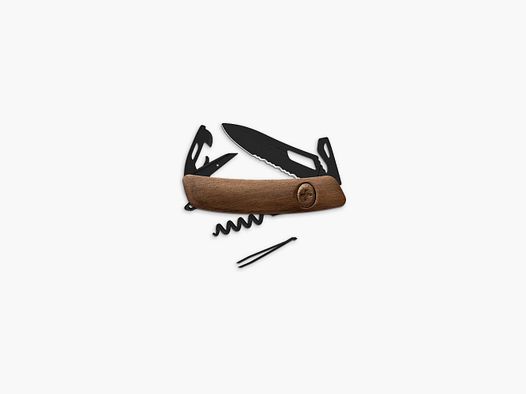 Zwitserse zakmes Swiza SH03 ALLBLACK - walnoot 7,5 cm