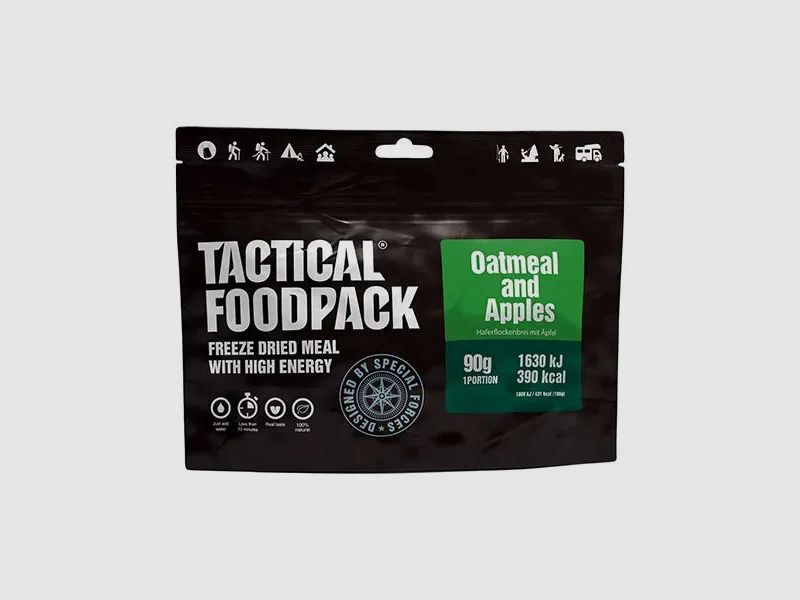 Tactical Foodpack Haferflockenbrei mit Äpfeln
