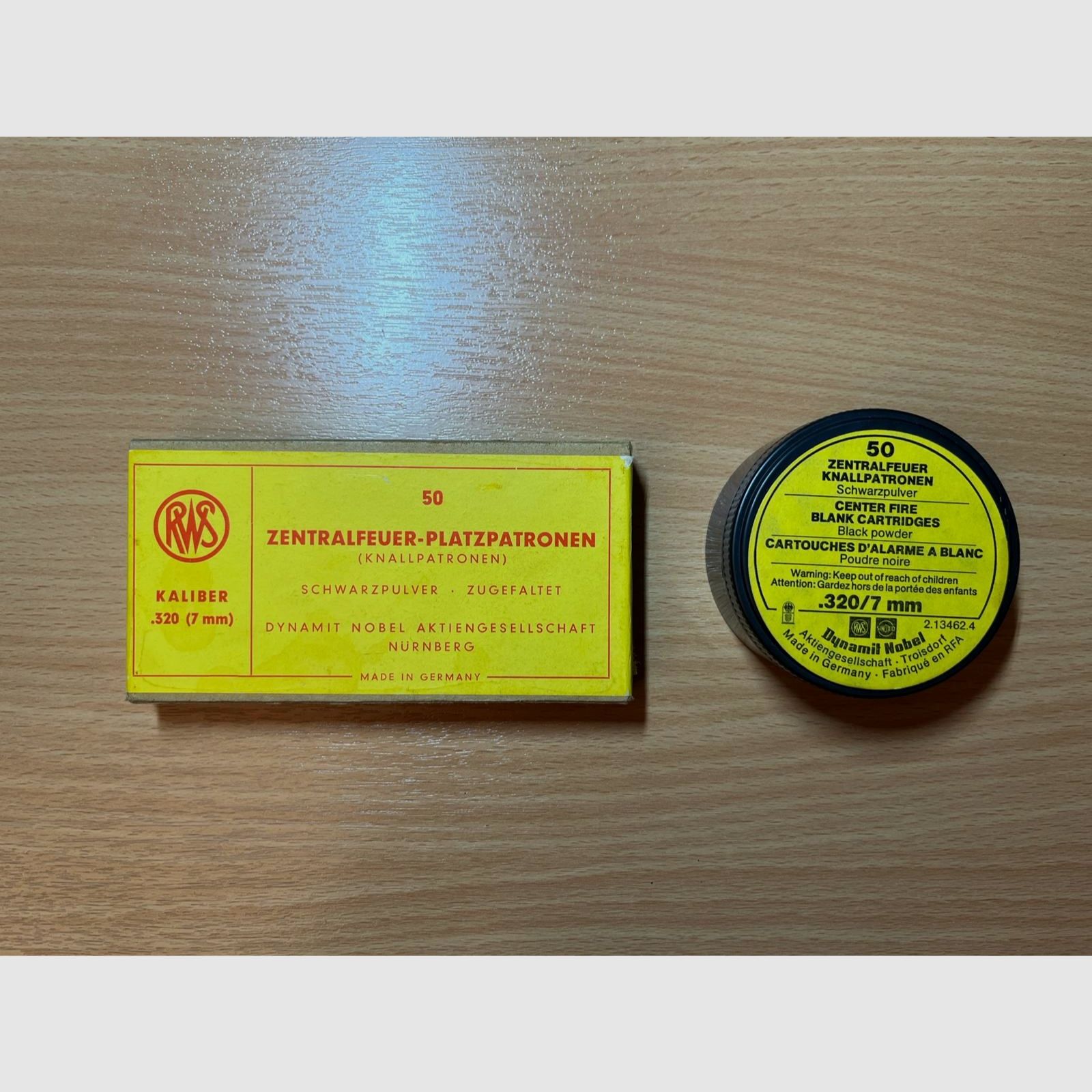 .320 kurz / 7mm Platzpatronen RWS -Sammler