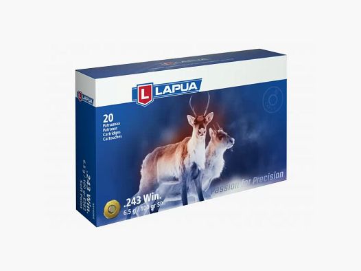 AMUNICJA KULOWA LAPUA .243 WIN 6,5G/100GR SP