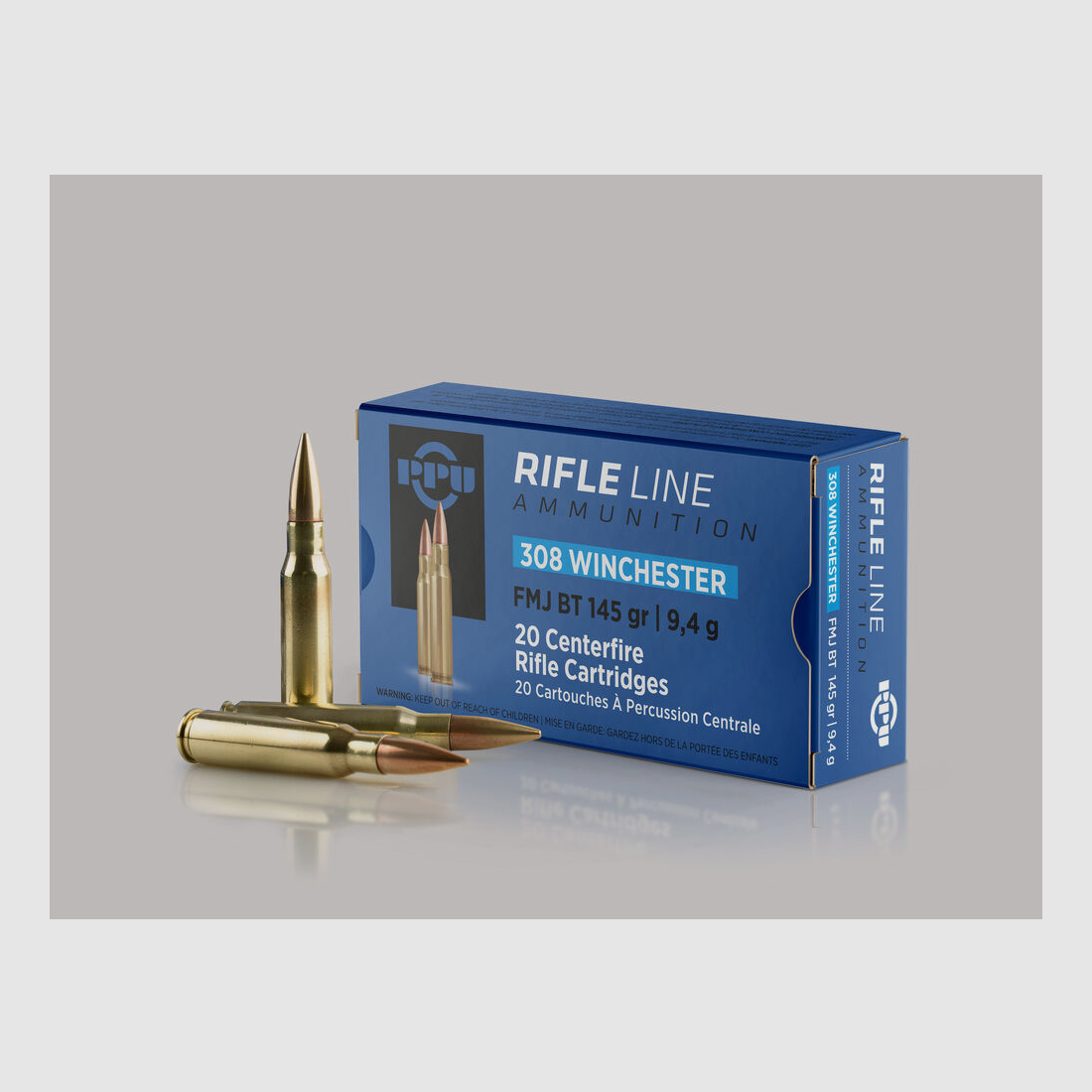 PRVI Partizan VM/FMJBT 9,4g/145grs - 20 stuks .308Win; .308 7,62x51mm