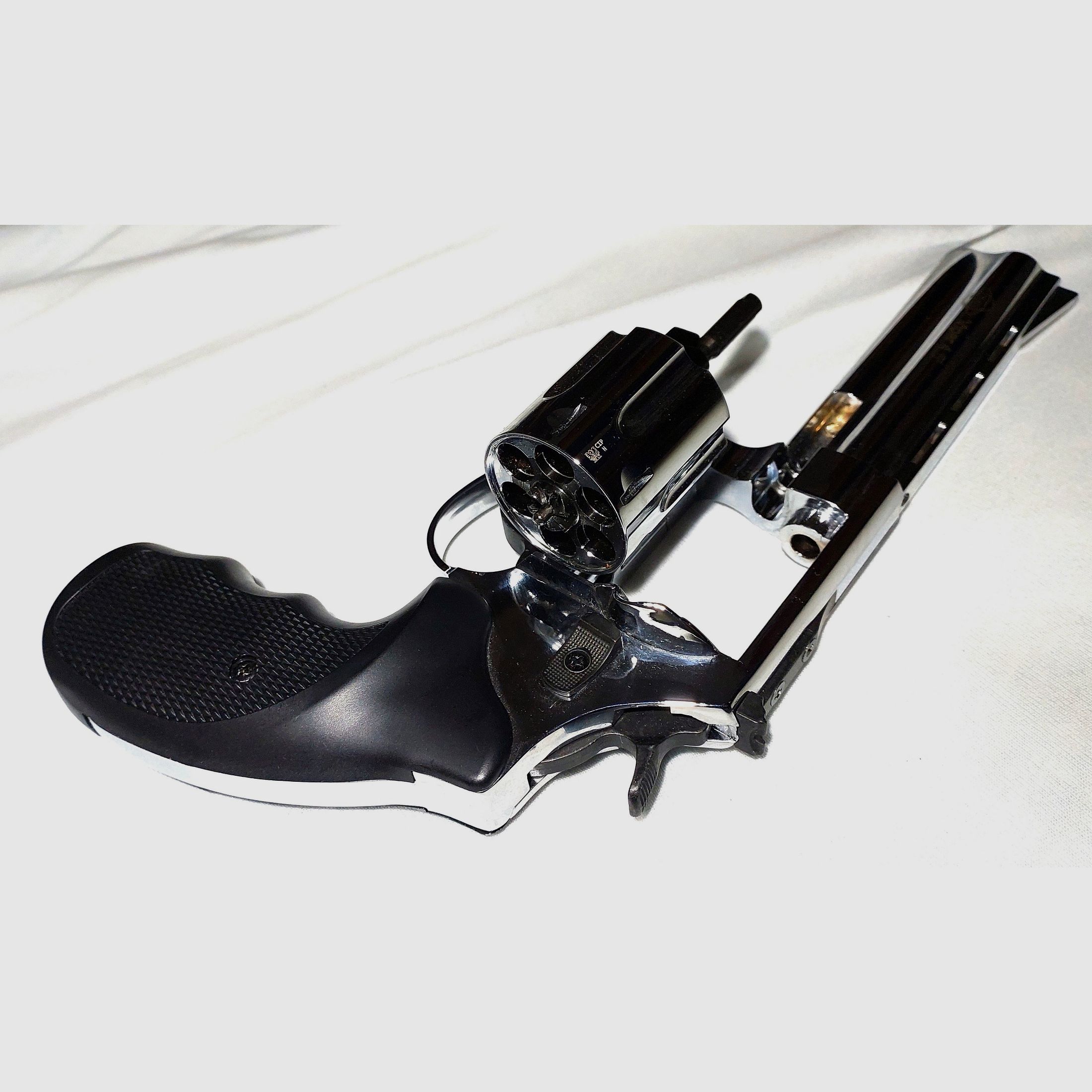 Ekol Viper 4,5 Zoll Schreckschuss Revolver Chrom 9 mm R.K. (PTB 1003) wie neu!