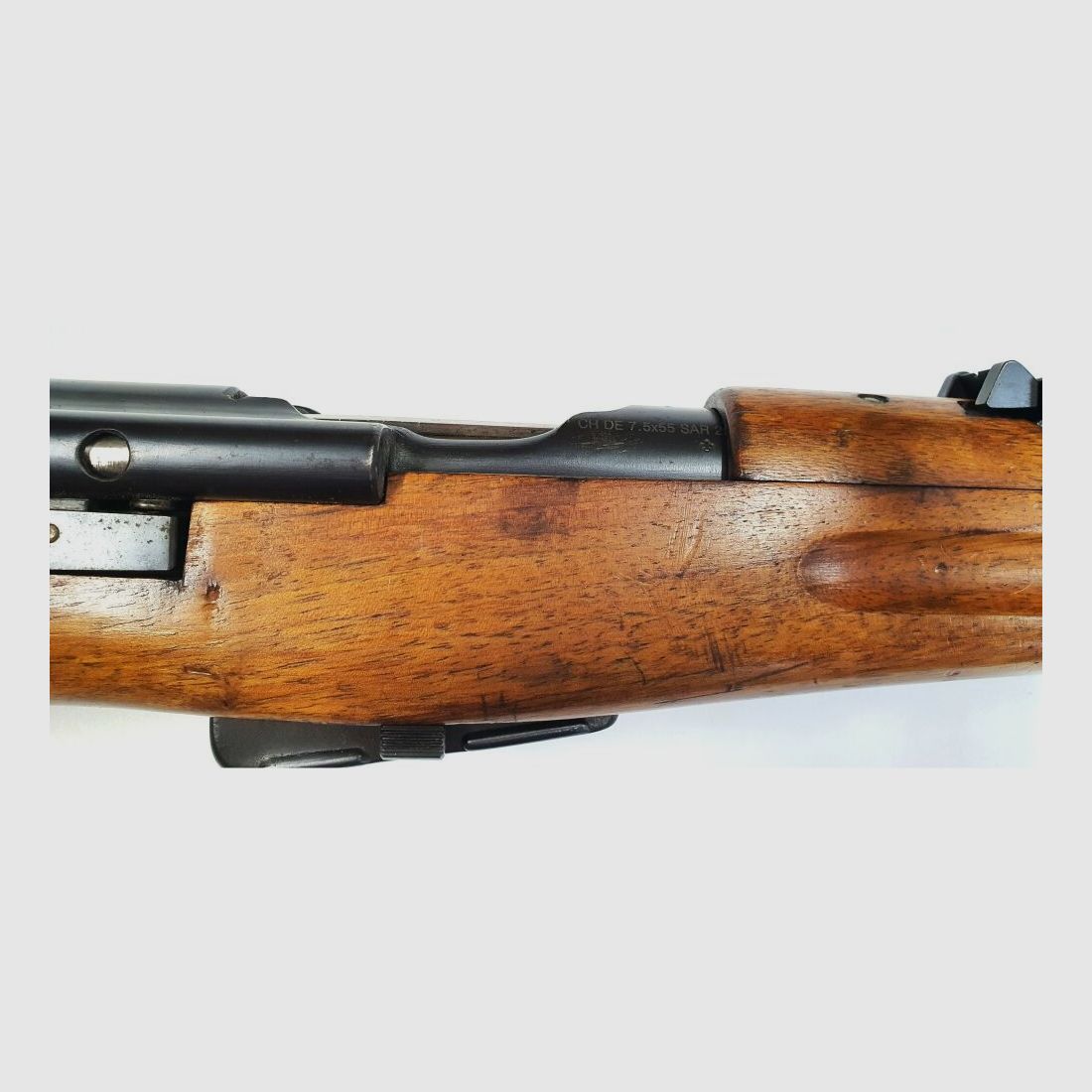 Fabryka broni Bern karabina powtarzalna Fabryka broni Bern Szwajcarski K11 Kaliber 7,5x55 Szwajcarski kompletny z dopasowanymi numerami + bagnet