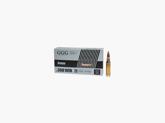 SCATOLA DA 20 PATRONE GGG CAL.308WIN HPBT 168GR