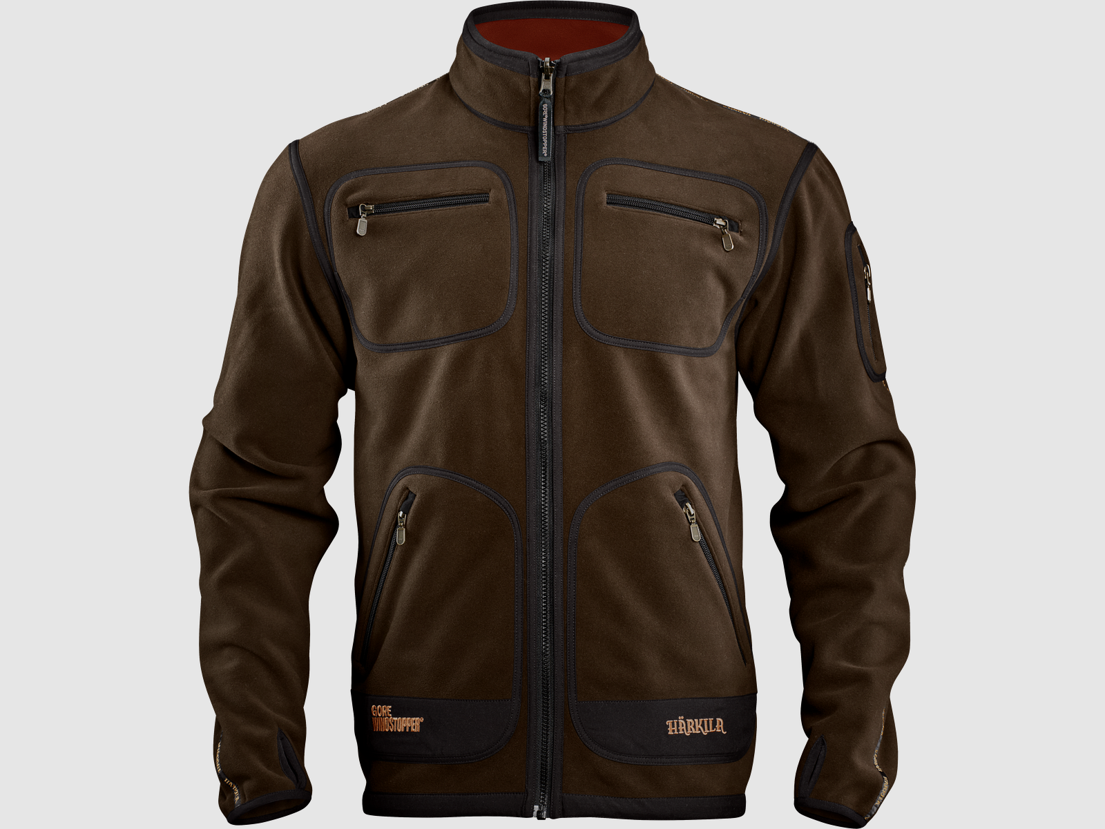 HÄRKILA Kamko Fleece Jacket brown/red, zdjęcie 1 z 8