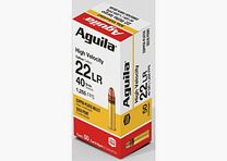Munitions Aguila .22LR 40grs. HV SP