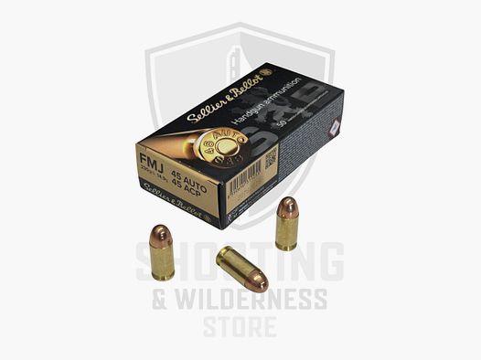 Sellier & Bellot .45 Auto FMJ 230gr 50 Schuss