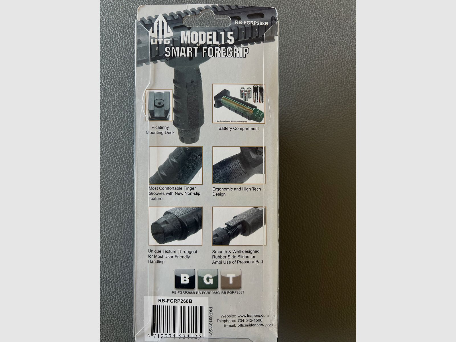 UTG Model 15 Smart Foregrip RB-FGRP268B – Nuevo en caja original