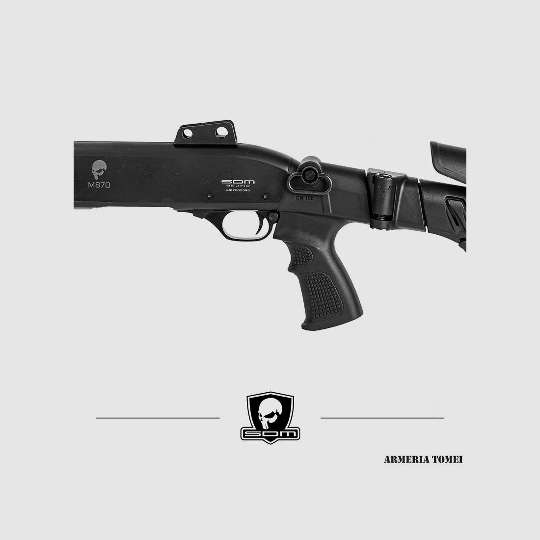 S.D.M. – M870 SPETSNAZ TACTICAL 12/76 20′ BLACK, image 2 of 2