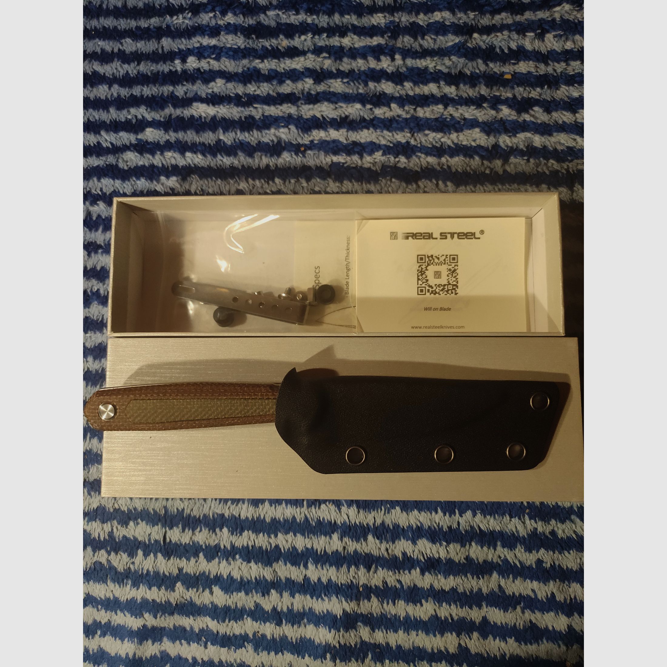 EDC knife Real Steel Dex Natural Micarta handle