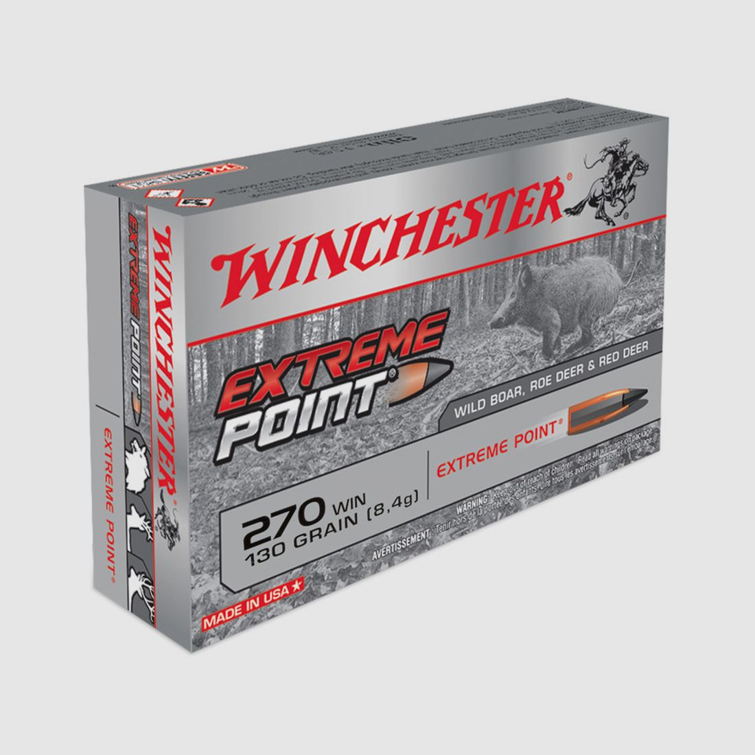 Cartouches Winchester 270 Win Extreme Point, image 1 sur 3
