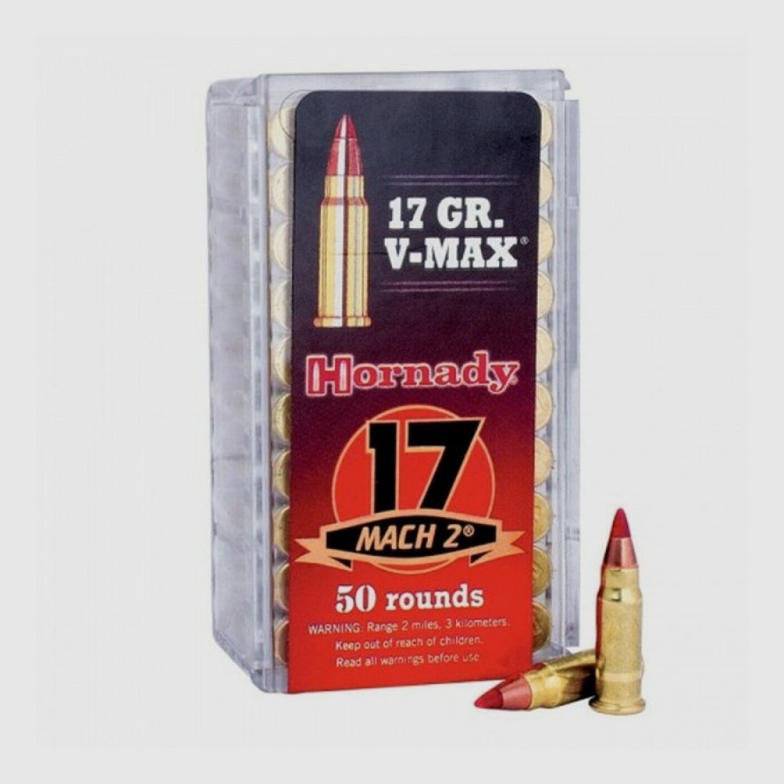 17 Mach 2 Hornady RIMFIRE VARMINT EXPRESS® AMMUNITION 17 gr V-MAX® VE50