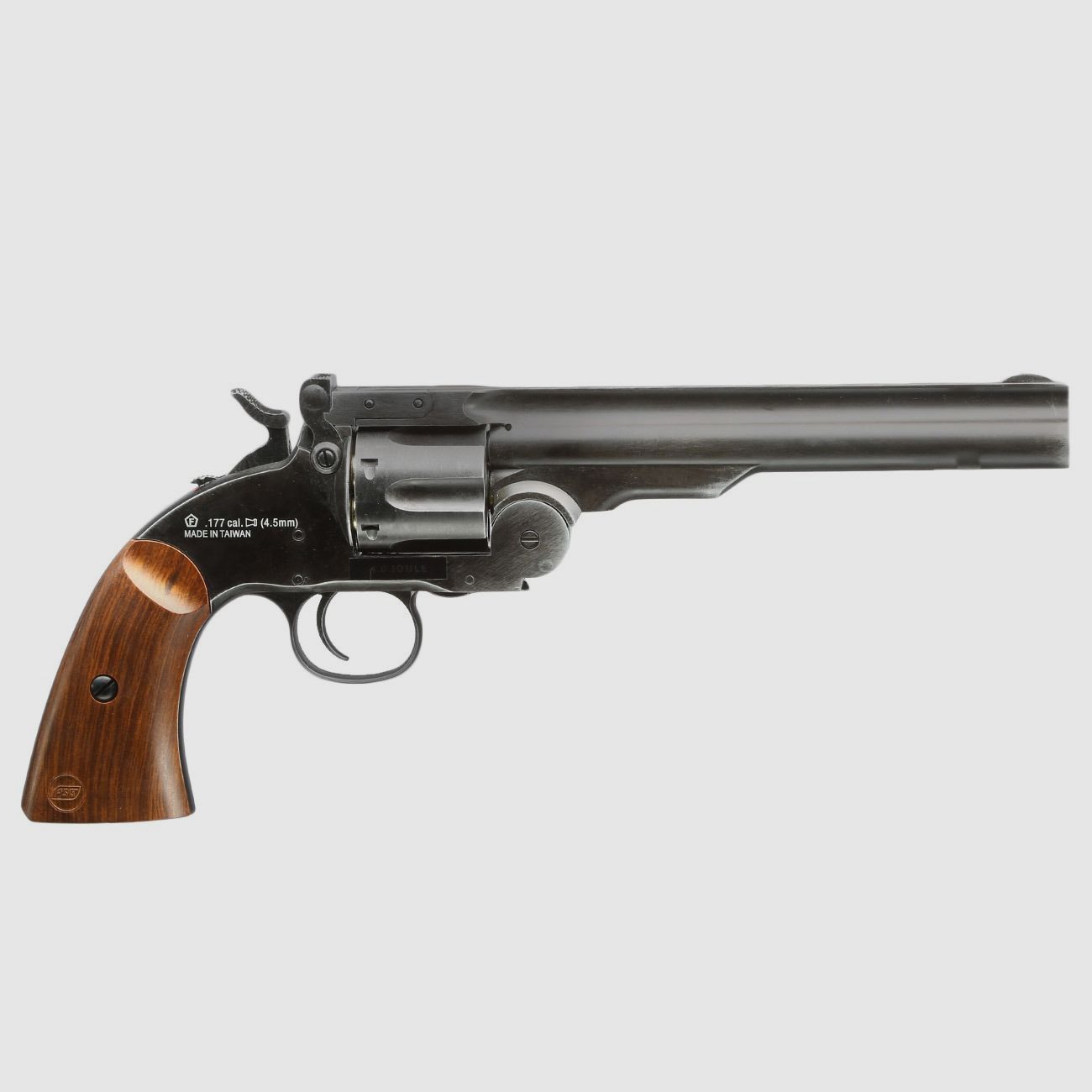 ASG Schofield 1877 6 Zoll CO2-Revolver Kal. 4,5 mm Diabolo + Stahl-BB - 4 Joule
