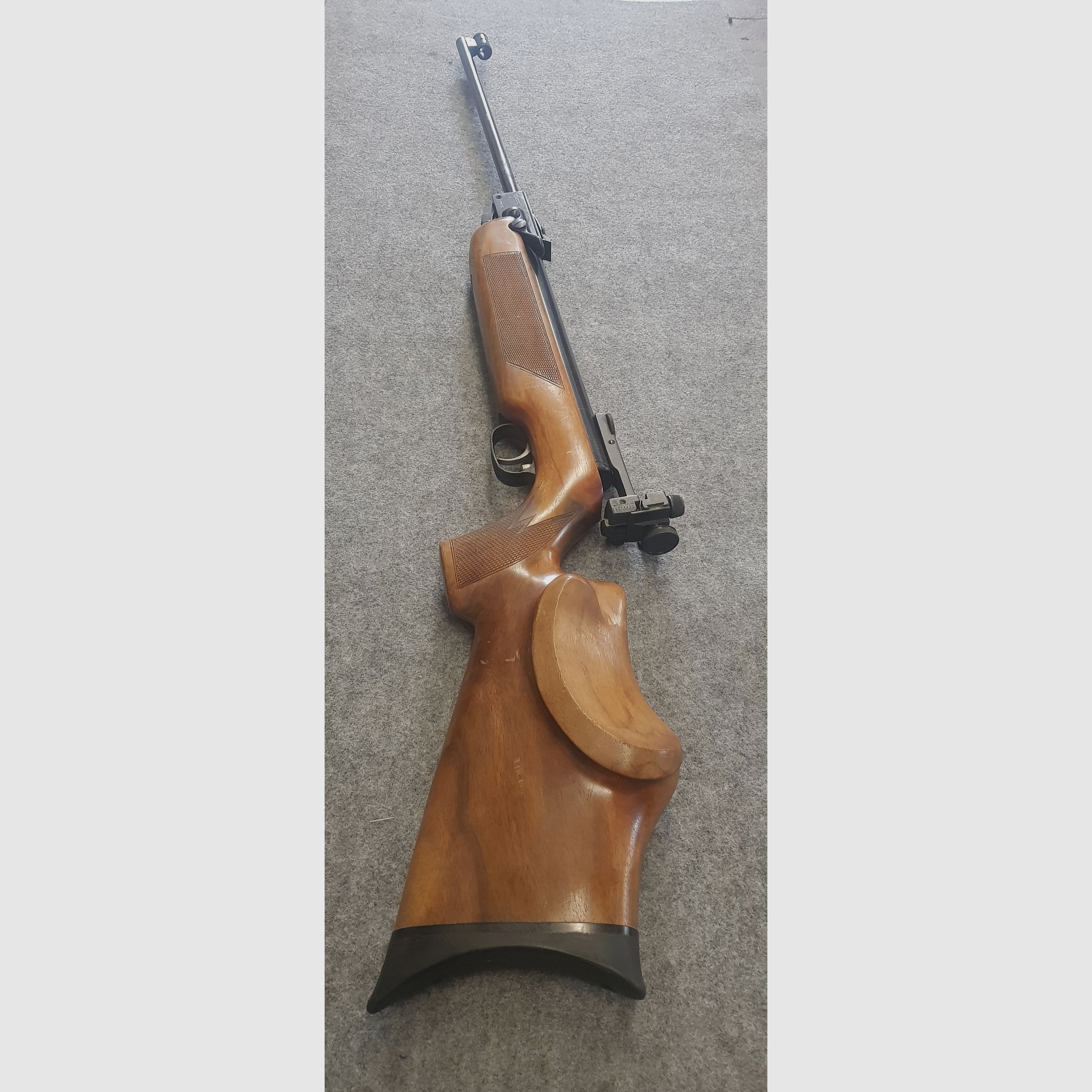 Sehr altes Weihrauch HW55 T  mit Tiroler Walnussschaft Knicker Luftgewehr  ohne F-Zeichen aus den 60iger Jahren cal. 4,5mm Diabolo