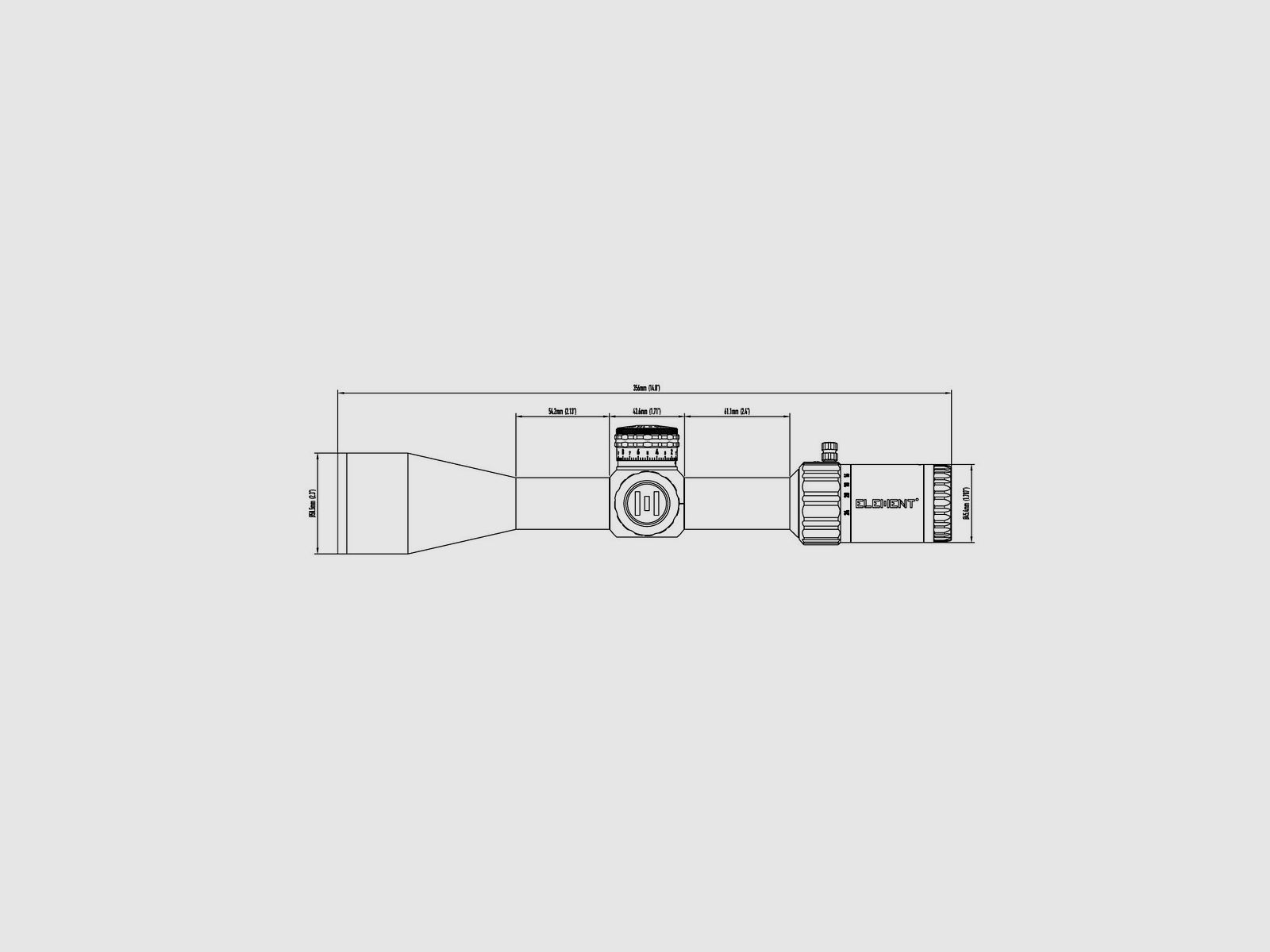 ELEMENT OPTICS HELIX G2 6-24X50 FFP ABS APR-1C MRAD, billede 7 af 7