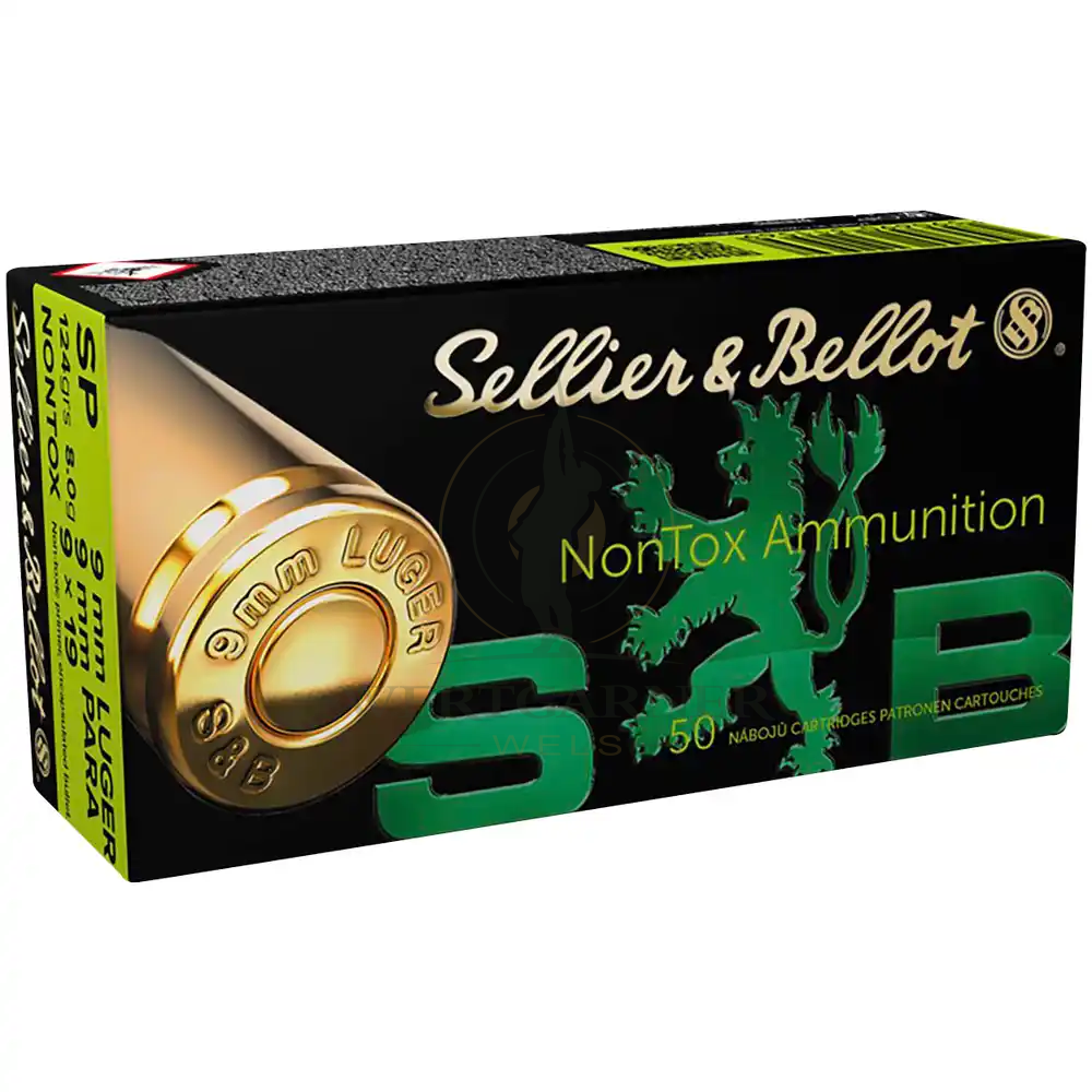 S&B 9mm Luger SP NON-TOX 124gr.