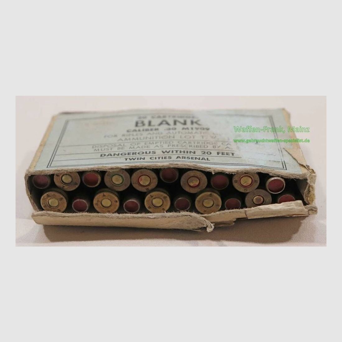 Divers fabricants de cartouches de fusil .30-06/blank