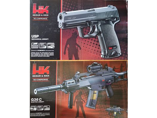 H&K GEWEHR G36C + Pistole USP COMPACT (P8)
