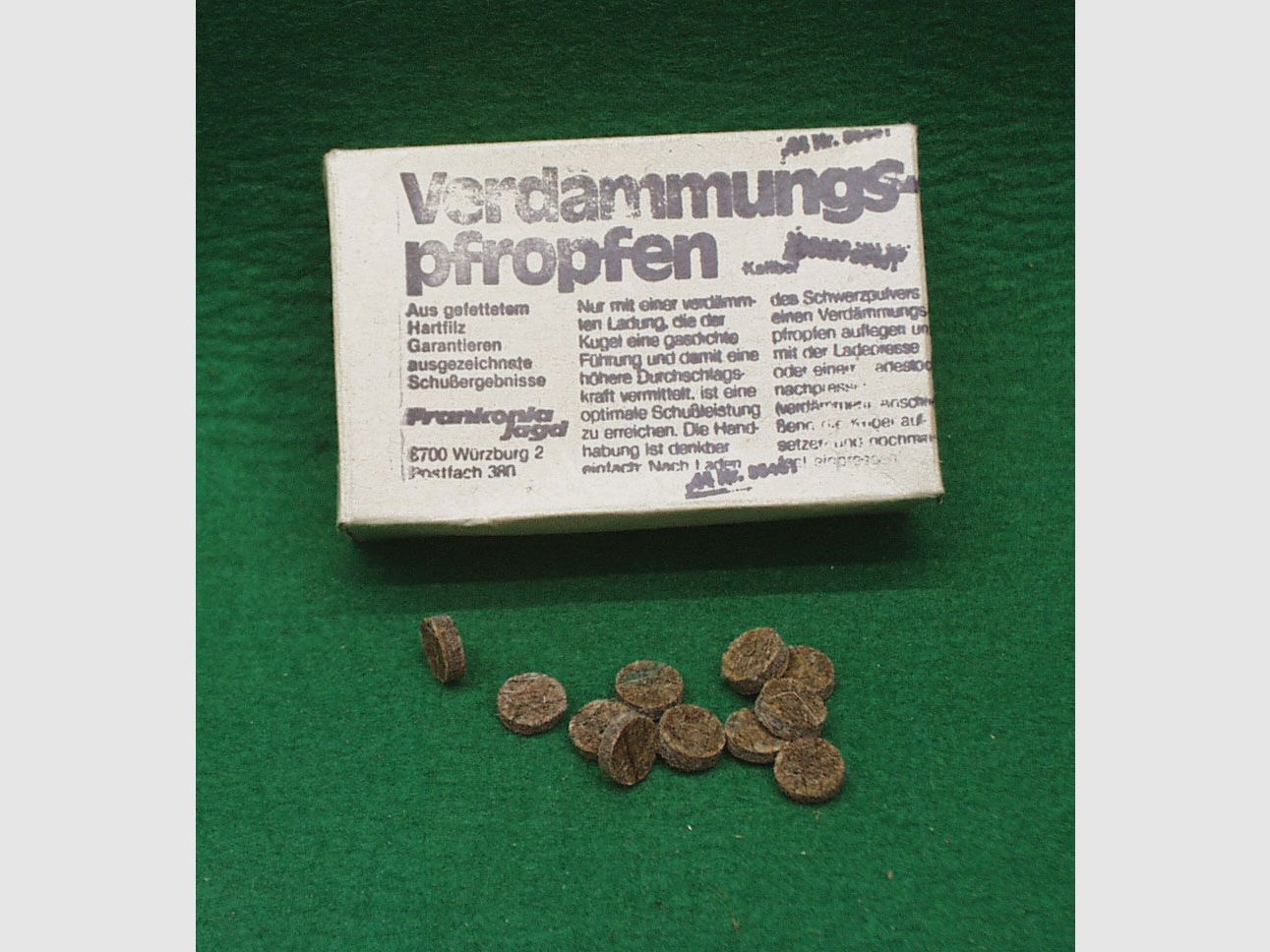 Melchior Hess Hartfilzpfropfen/Dämmpfropfen, gefettet, 3-4mm