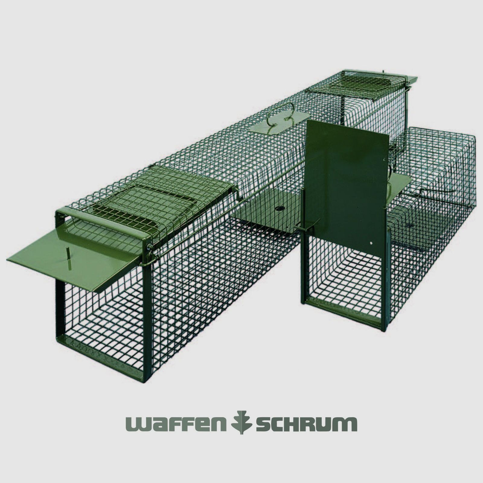DAUTH distribution live capture trap wire 2-door 134x28x32cm