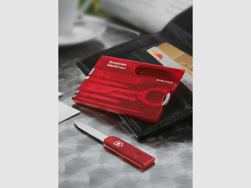 Victorinox, Swiss Card Classic, rot, 10 Funktionen