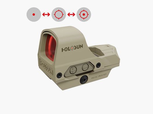 HOLOSUN 510C - FDE/Piaskowy - Czerwony