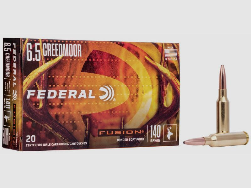 Federal TM/SP 9.1g/140grs Fusion, 20 pcs 6.5mm Creedmoor; 6.5 Creedmoor