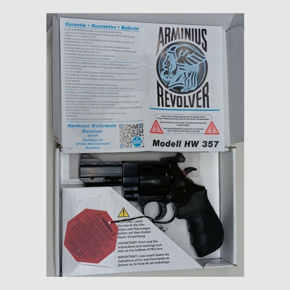 H.Weihrauch - Sport Weapons Mellrichstadt Arminius HW 357 Hunter #3