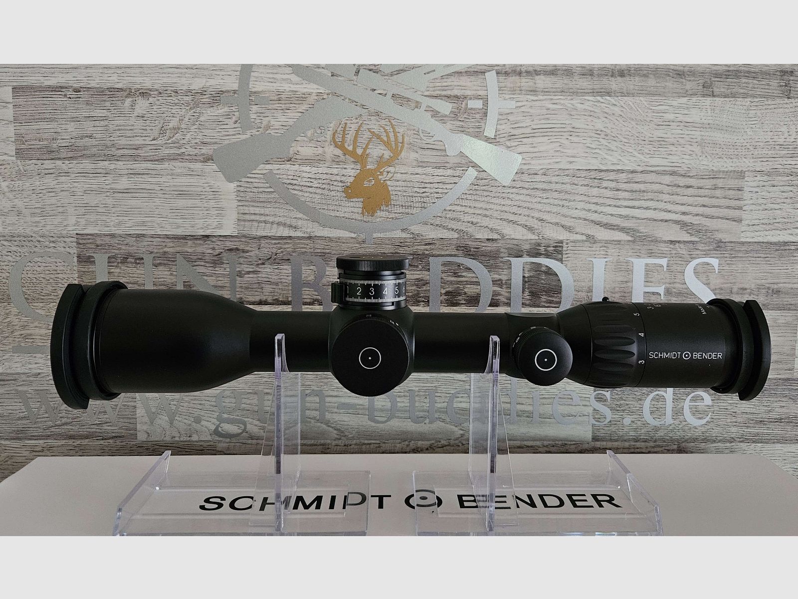 Schmidt & Bender EXOS 3-21x50 Absehen D7 mit Leuchtpunkt + ASV ST II-B LT - Neuware vom Fachhandel