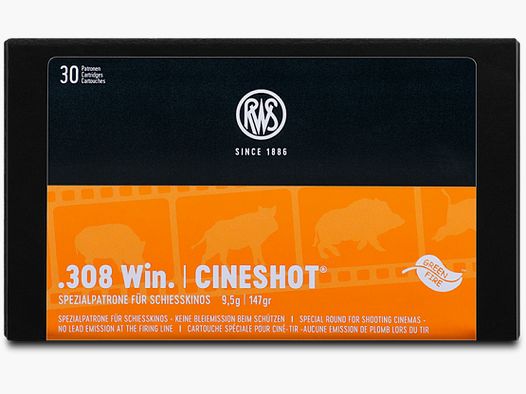 RWS .308 Win Cineshot 147grs 9,5g 30 Schuss