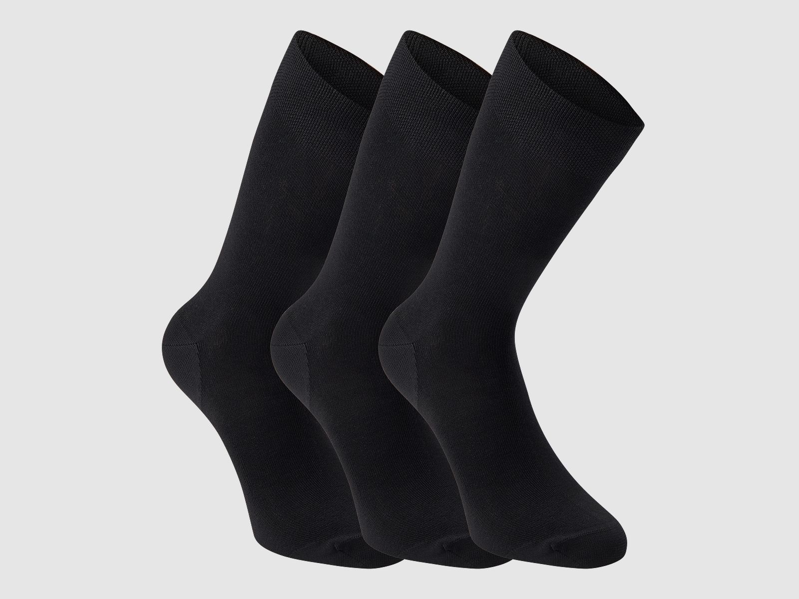 Calcetines de bambú - paquete de 3 - Tinta negra - Talla: 36/39