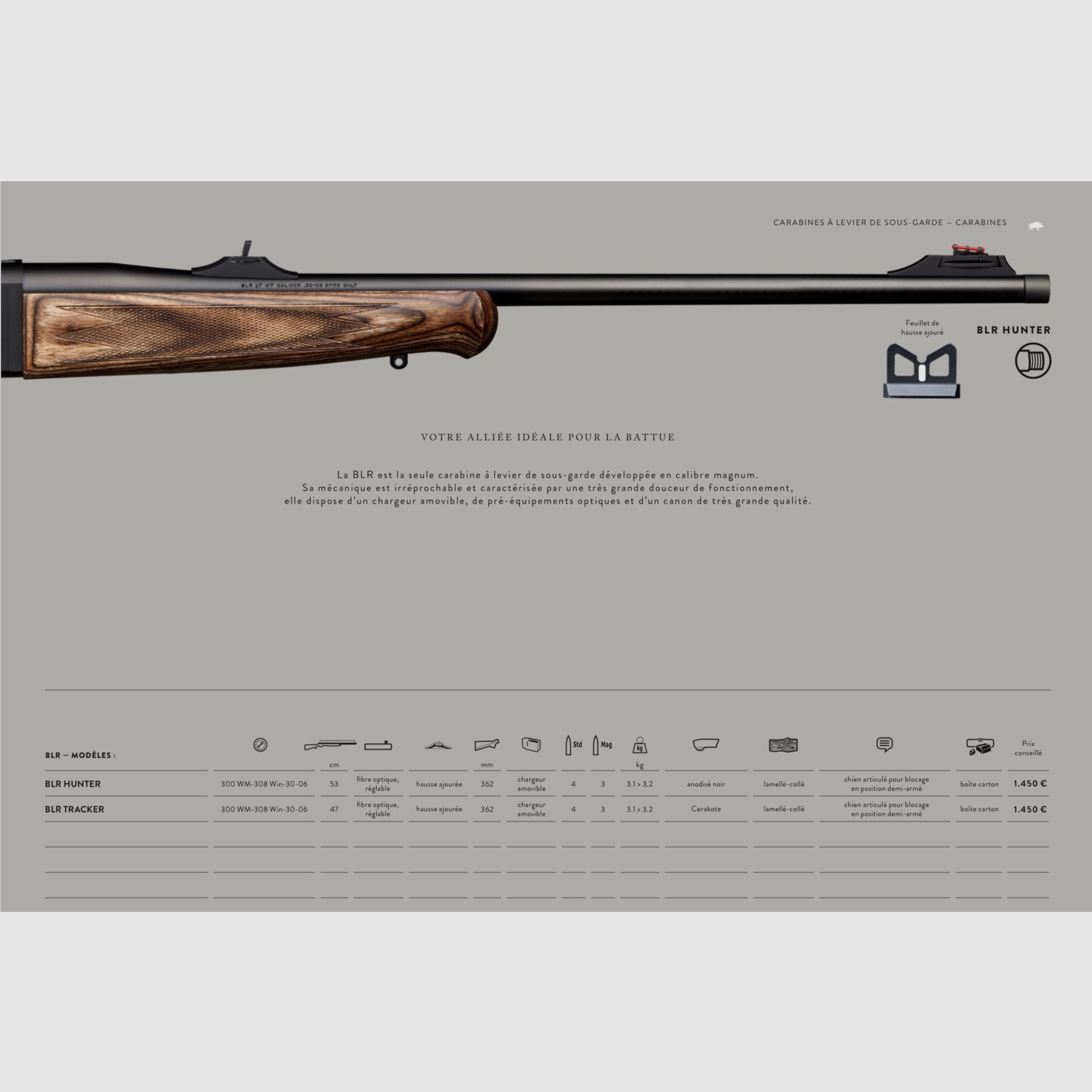 BROWNING / CARABINE SEMIAUTOMATIQUE – RECHARGEMENT LINÉAIRE – À LEVIER / TOUS LES MODÈLES, image 16 sur 16