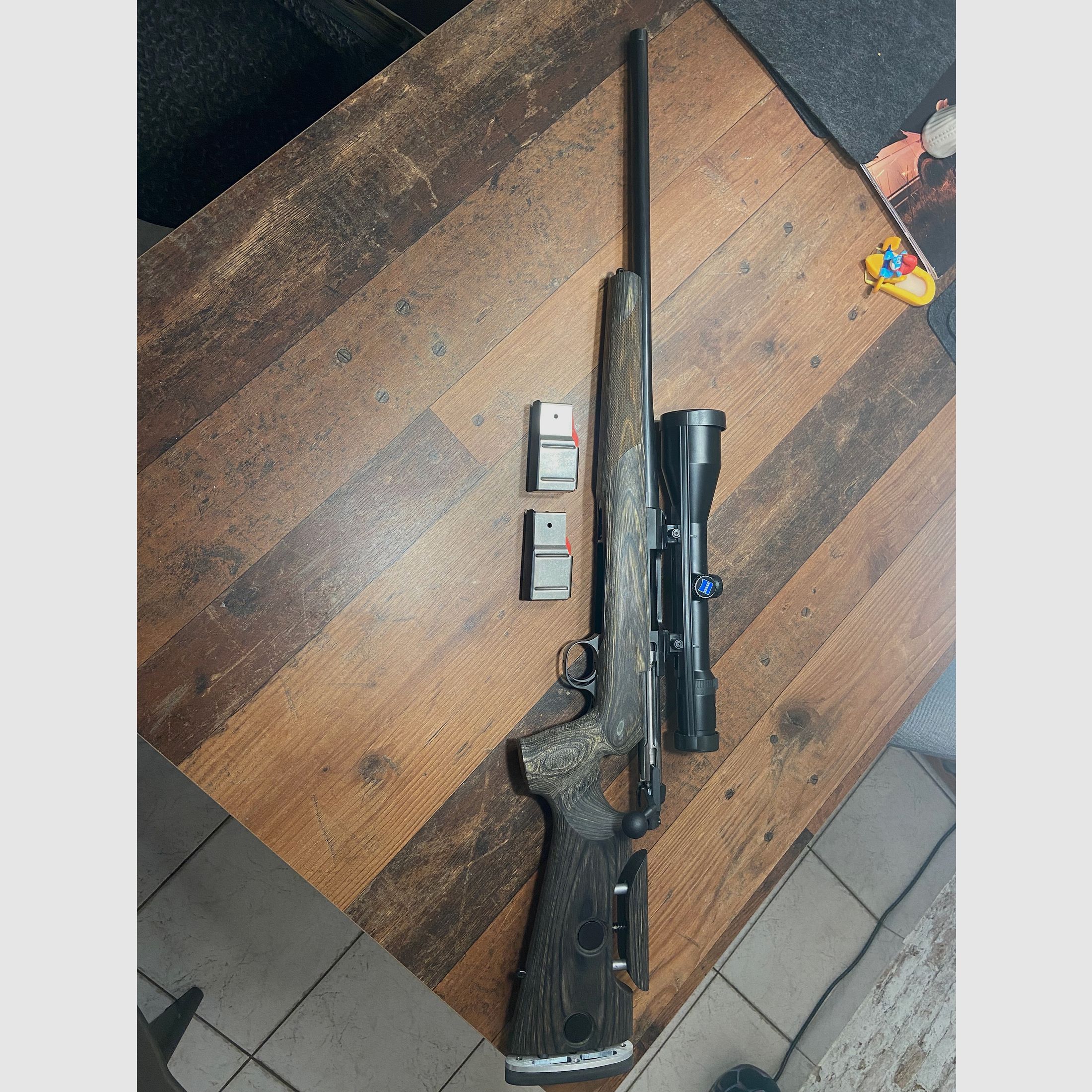 Steel Action 9.3x62 left Odenwald stock thread Zeiss, image 4 of 6