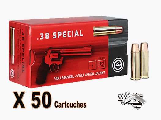 GECO cal .38 Spécial FMJ 158 grs par 50