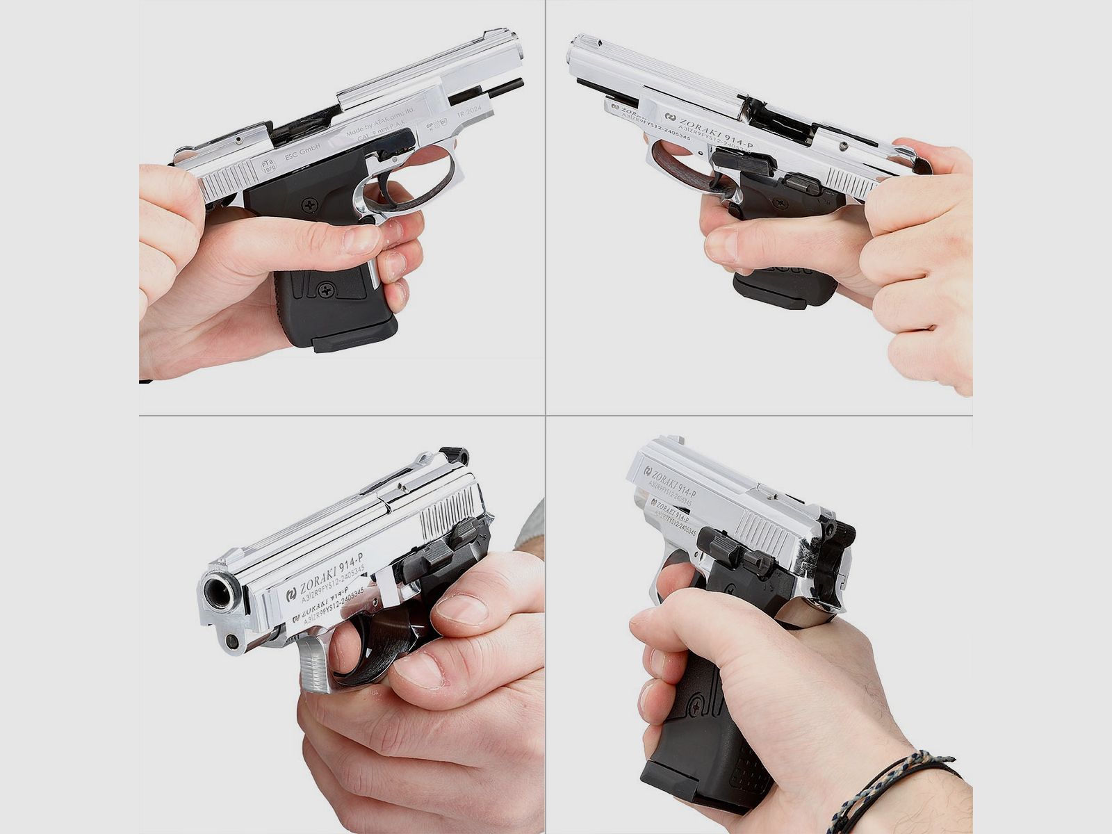 ZORAKI 914 – 9 mm P.A.K. blankopistool / EU-brede verzending / EU Shipping