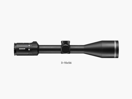 Minox 80107664 Allrounder riflescope 3-15x56 illuminated reticle 4 in 2 image plane