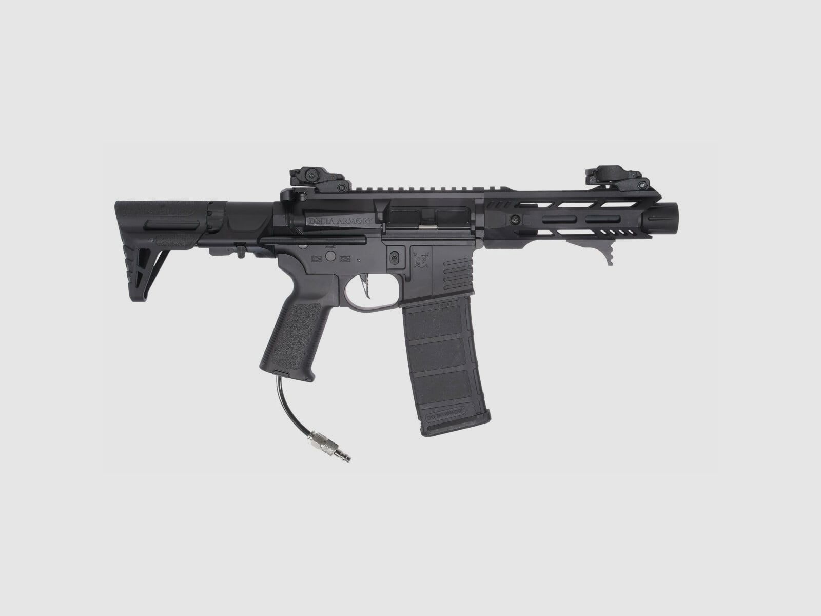 Delta Armory Airsoft Gewehr AR15 TALOS 1 PDW ALPHA Eagle mit GATE PULSAR HPA in Schwarz, Bild 7 von 7