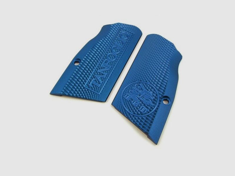 Original TANFOGLIO XTREME EGD Grip / Griffschalen in Blau - Top Zustand