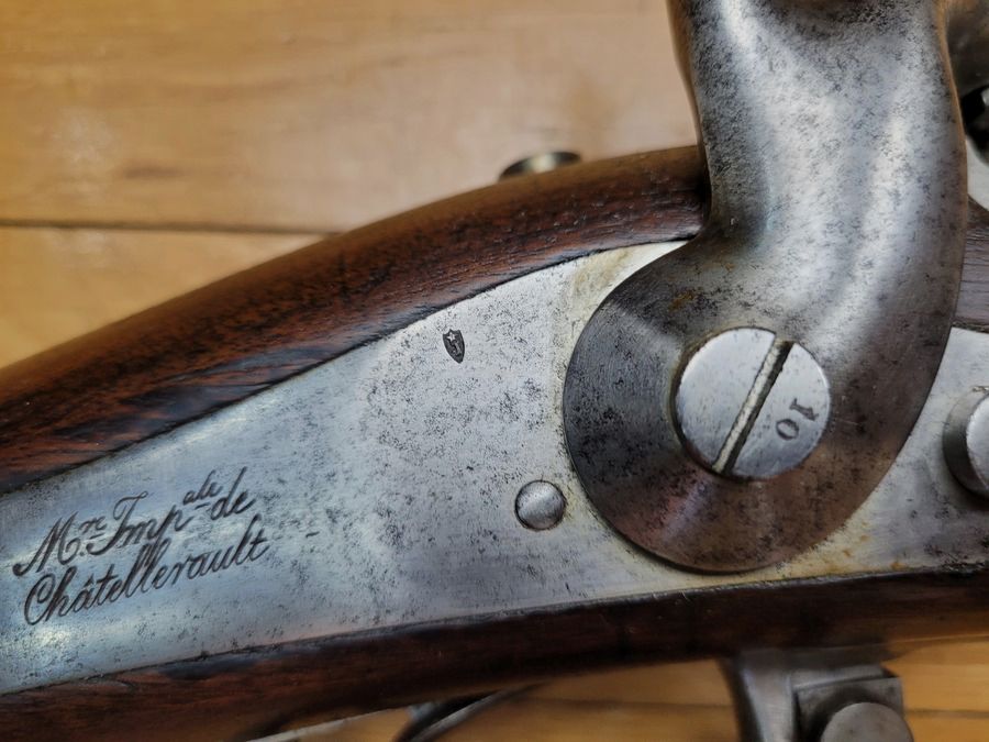 Sehr schönes Infanteriegewehr Modell 1842 T - Kaiserliche Manufaktur Châtellerault 1853 – Waffe mit Nummer und 64. Linie – TBE, Bild 1 von 31