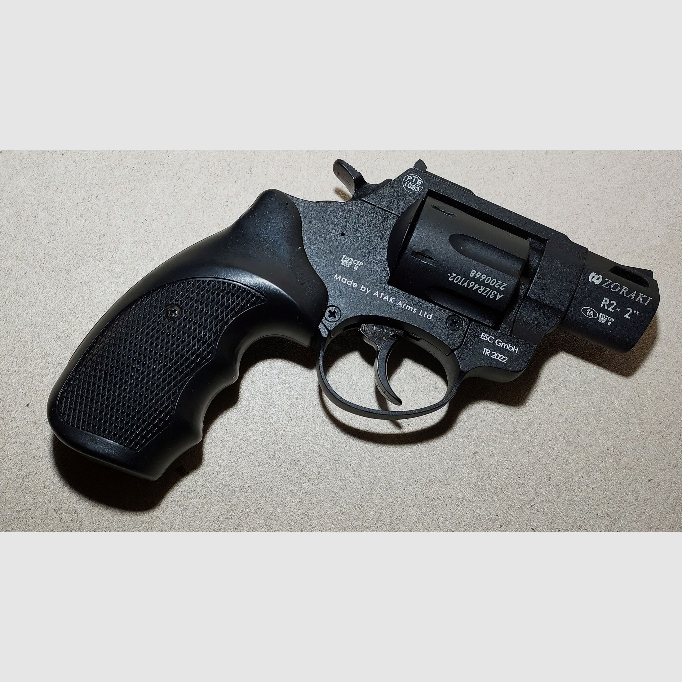 Zoraki R2 2 Zoll Revolver Kal. 9mm R.K. brüniert